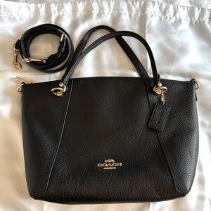 Coach Kacey satchel black leather C6229